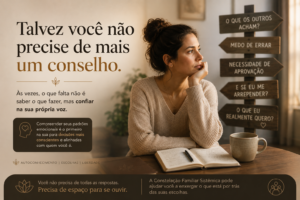 “Dificuldade para tomar decisões e necessidade de aprovação”.